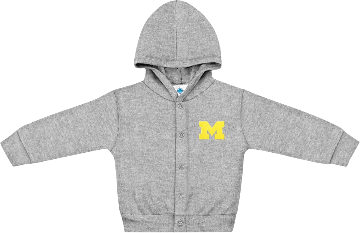 Creative Knitwear College Baby Snap Hooded Jacket - Team Logo, Multiple Colors, for Boys & Girls