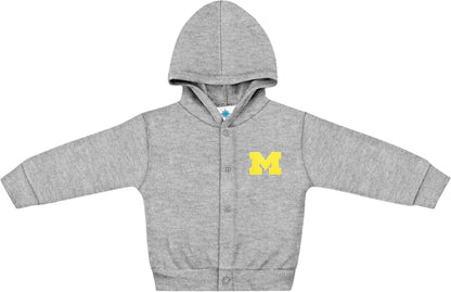 Creative Knitwear College Baby Snap Hooded Jacket - Team Logo, Multiple Colors, for Boys & Girls