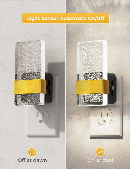 L LOHAS LED Night Light [2Pack], Night Lights Plug Into Wall, Decorative Night Lights with