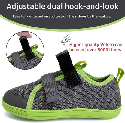 WateLves Toddler Little Kids Wide Barefoot Shoes The First Walking Shoes Girls Boys Breathable Zero