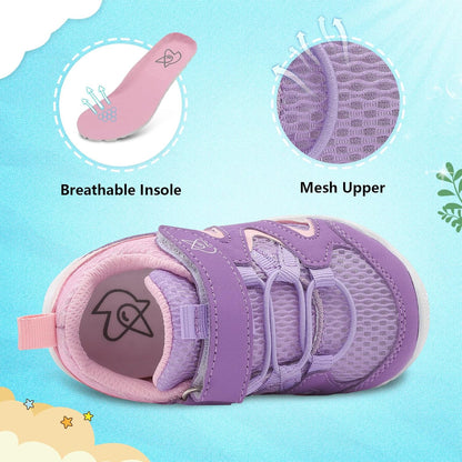 LeIsfIt Baby Shoes Boys Girls First Walking Shoes Non-Slip Toddler Breathable Sneakers Infant