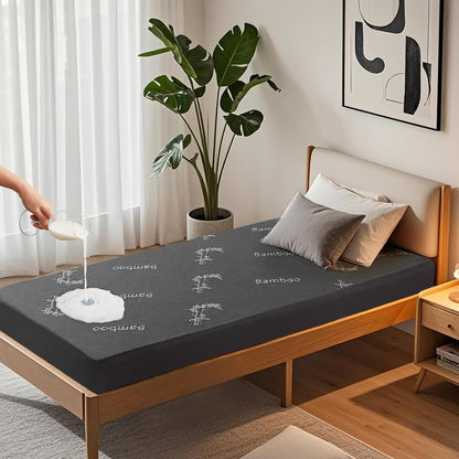 BEDLORE Twin XL Size Mattress Protector Waterproof, Mattress Pad Fitted 6-15 Inch Deep Pocket, 3D