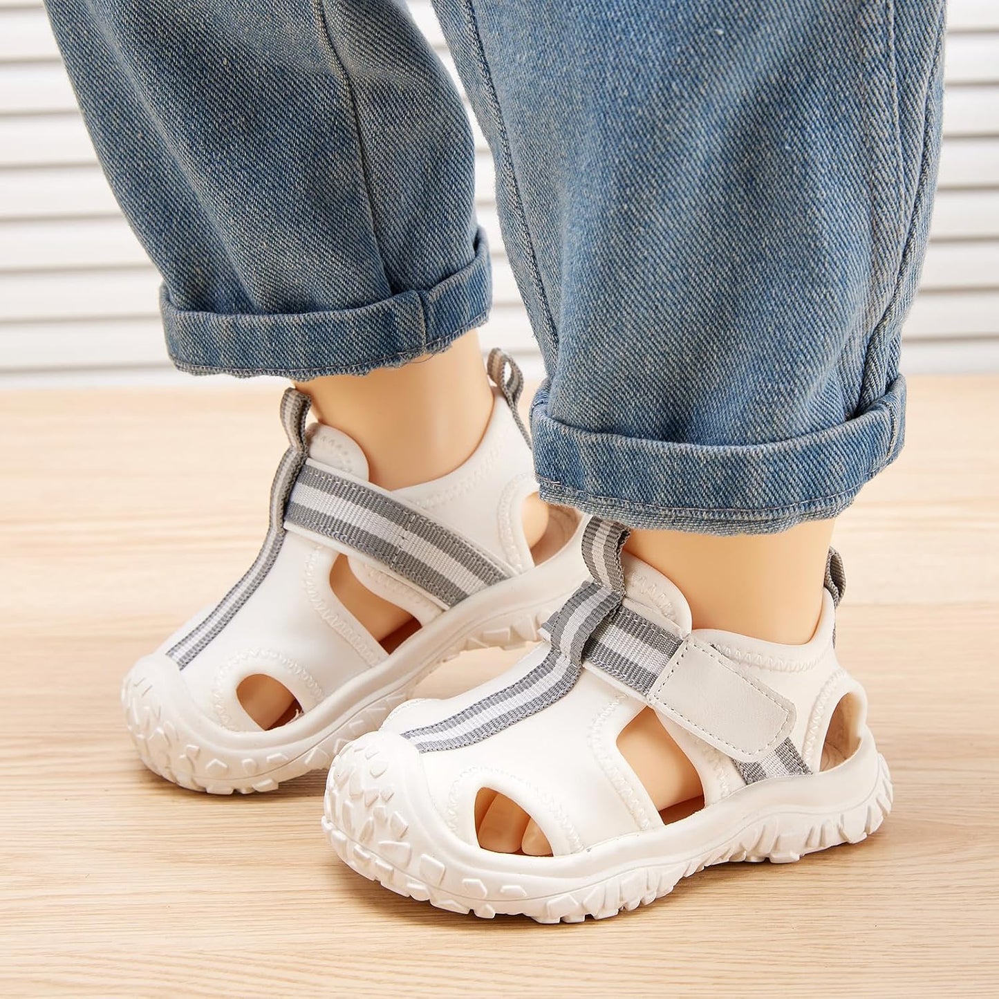 BMCiTYBM Baby Boy Girl Closed Toe Summer Sandals Lightweight Shoes Infant Non-Slip First Walking