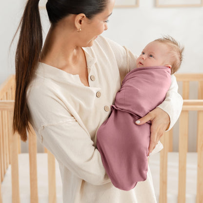 Comfy Cubs Easy Swaddle Blanket, 3 Pk S Swaddle Blush Mauve Mulberry