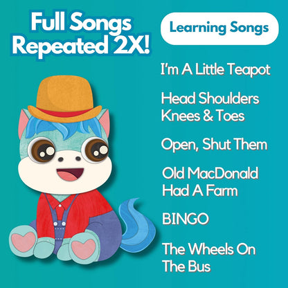 Learning Songs: Musical Toys & Interactive Sound Book for Toddlers 1-3, Baby’s First Year Music
