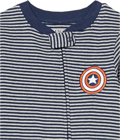 Amazon Essentials Disney | Marvel | Star Wars Unisex Babies' and Toddlers' Snug-Fit Cotton Footed