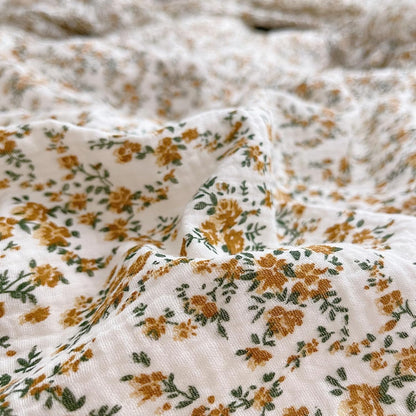 BuLuTu Soft Cotton Muslin Kids Toddler Pillowcases Hibiscus Flowers Pattern, Shabby Chic Floral