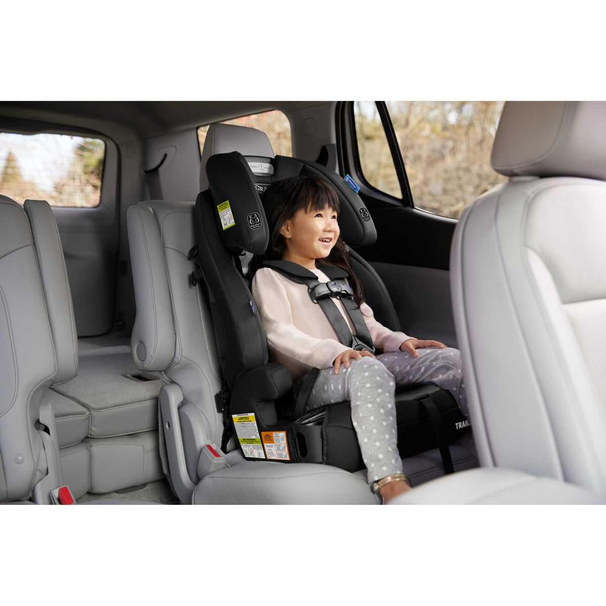 Graco® Tranzitions 3-in-1 Harness Booster Car Seat, Forward Facing Car Seat, Highback, to Backless