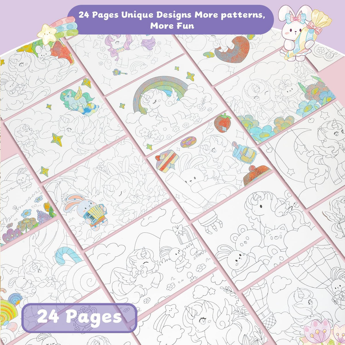 gesboole Paint with Water Coloring Books for Kids Ages 3-5, 4-8 – Cute Coloring Book for Teens,Arts