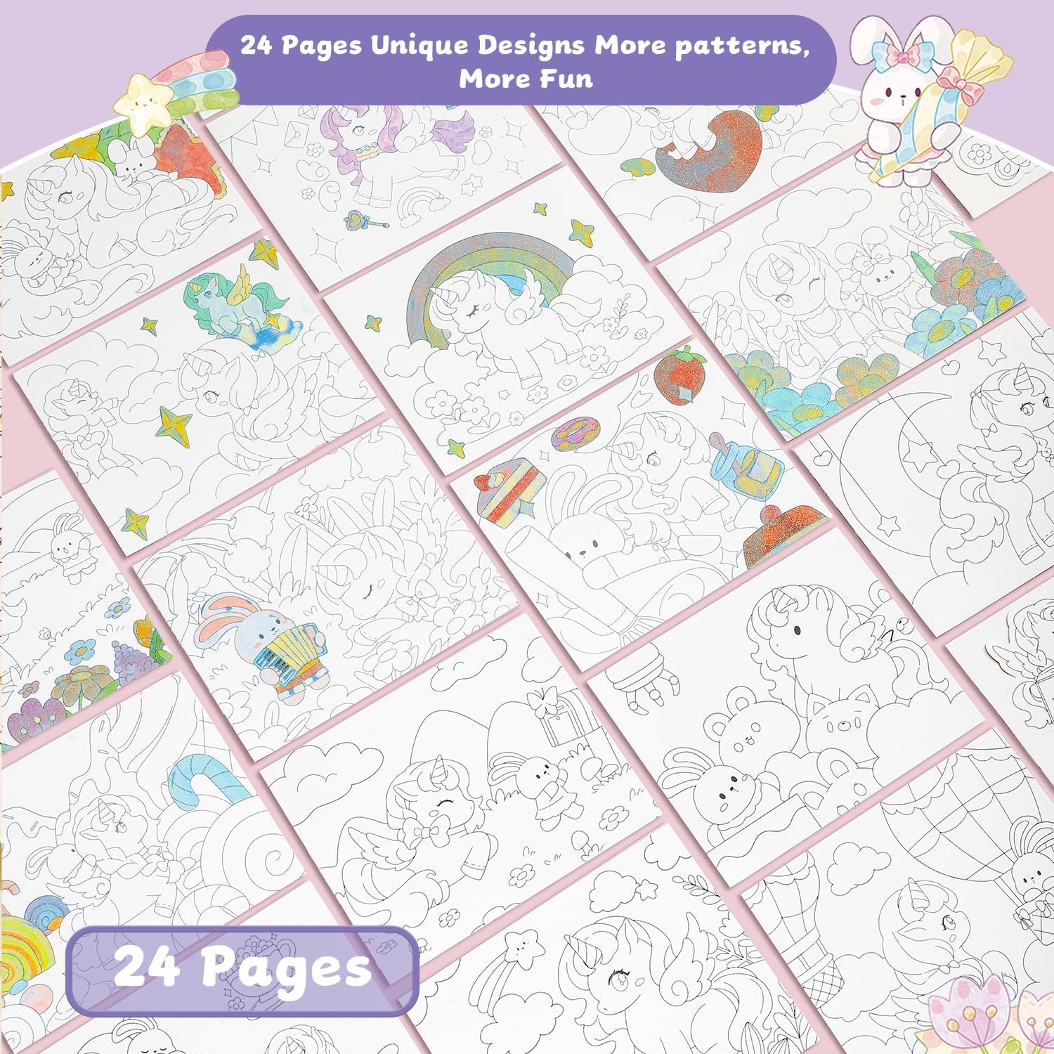 gesboole Paint with Water Coloring Books for Kids Ages 3-5, 4-8 – Cute Coloring Book for Teens,Arts