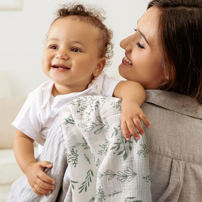 Muslin Swaddle Blankets for Newborn, 3 Pack Breathable Soft Receiving Blanket, Large 38 x 40 inches