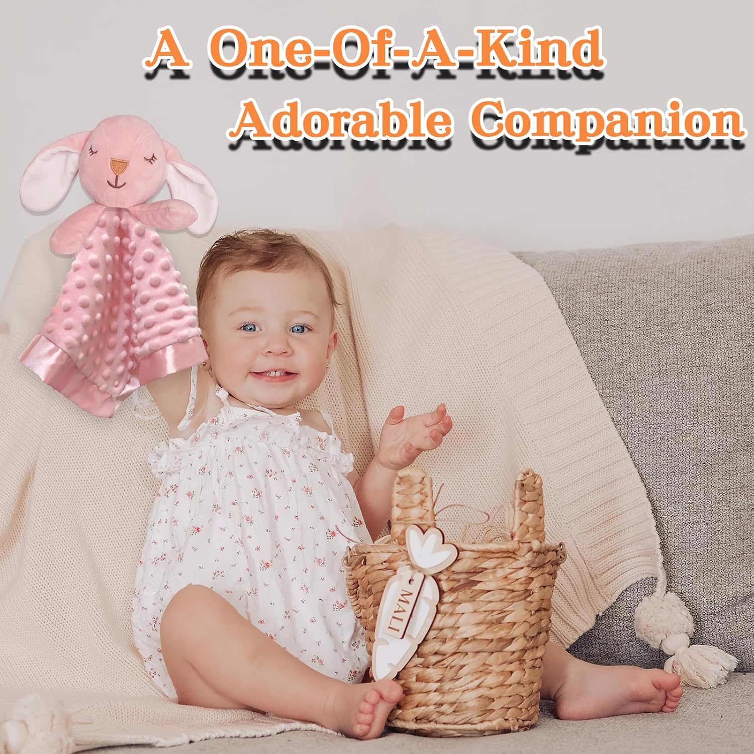Loveys for Babies, Soft Baby Security Blanket Lovies for Babies, Stuffed Animals Blankie for