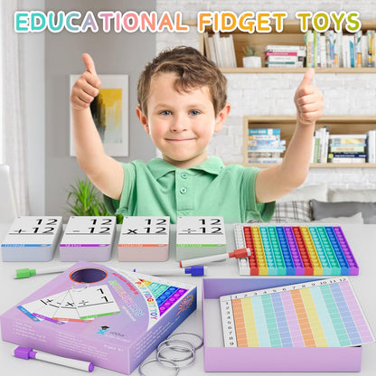 Math Games for Kids - Flash Cards for Kids - Pop it Practice with Addition, Subtraction
