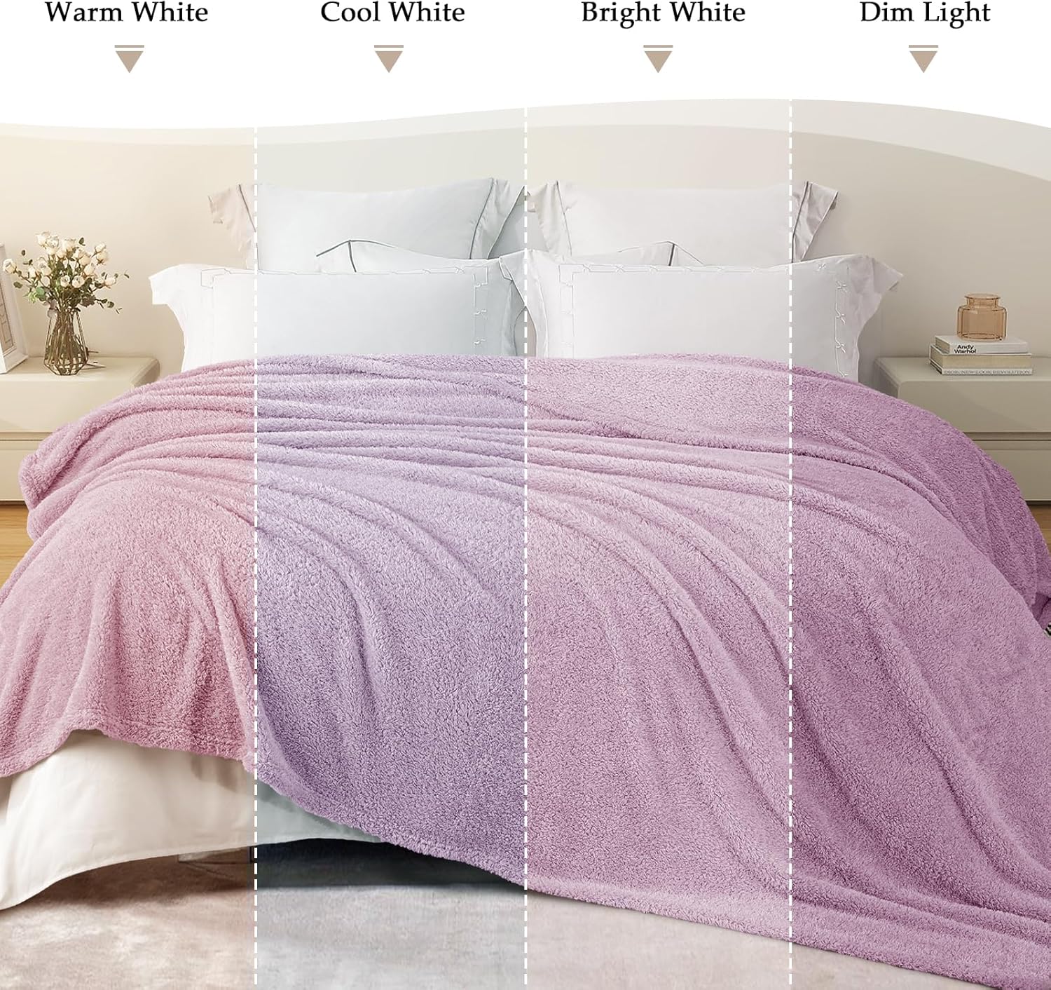 Exclusivo Mezcla Fleece Blanket for Couch, Soft and Cozy Twin Blankets for Women Men Girls Kids