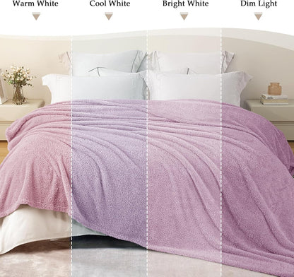 Exclusivo Mezcla Fleece Blanket for Couch, Soft and Cozy Twin Blankets for Women Men Girls Kids