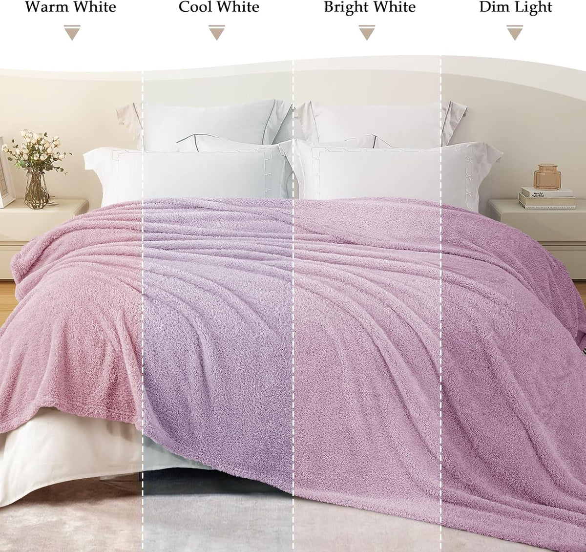 Exclusivo Mezcla Fleece Blanket for Couch, Soft and Cozy King Blankets for Women Men Girls Kids