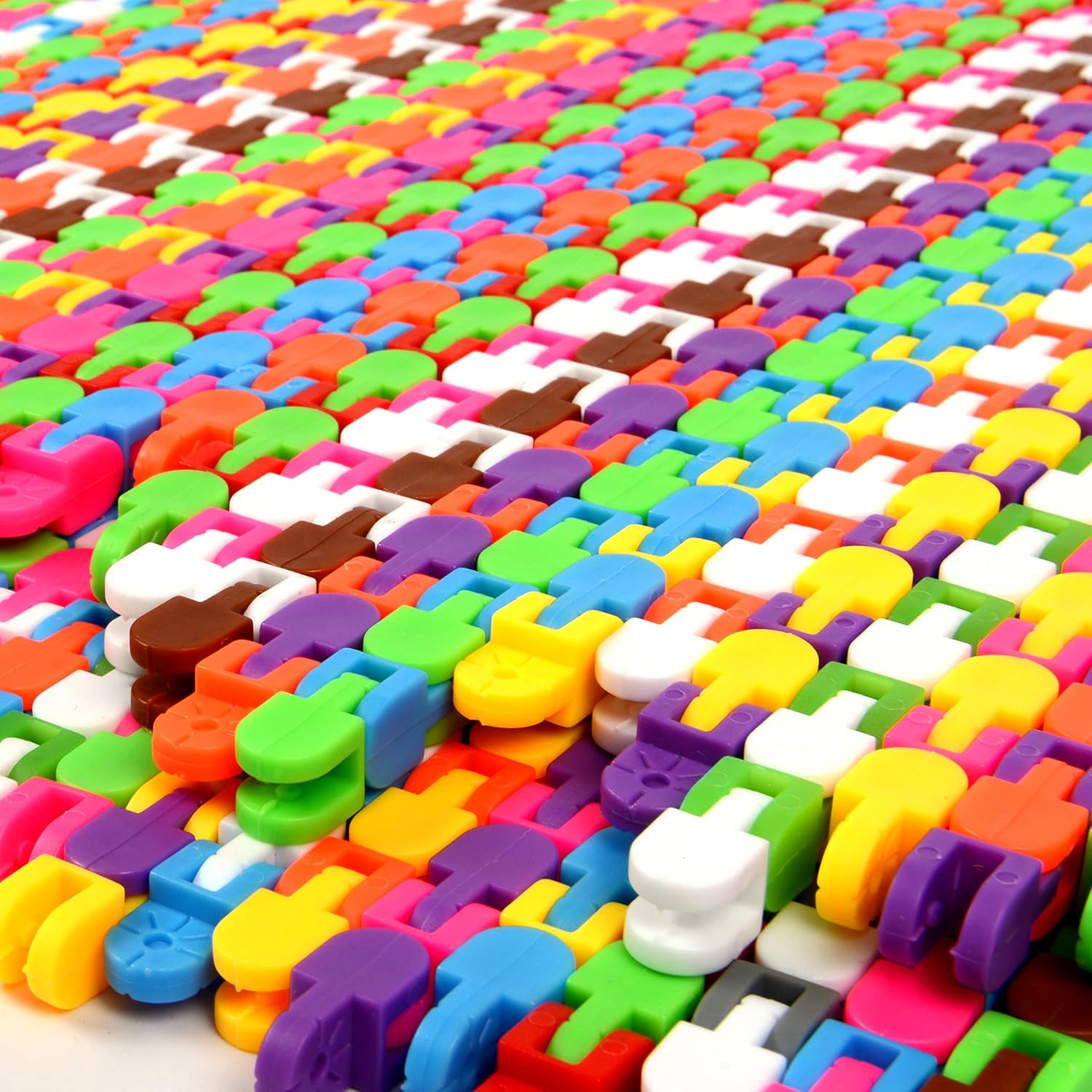 46 Pack 24 Links Wacky Tracks Snap and Click Fidget Toys,Fidget Snake Toy for Party Favors,Plastic