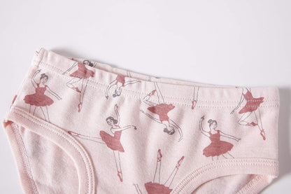 Cadidi Dinos Little Girls' Soft Cotton Underwear Kids Cool Breathable Comfort Panty Briefs Toddler