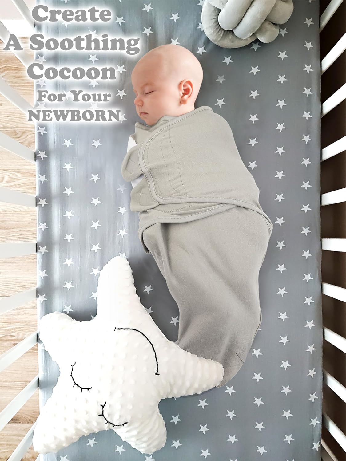 Bublo Baby Swaddles for Newborns – 3-Pack Infant Swaddles 0-3 Months – Adjustable Swaddle Sleep