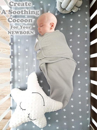 Bublo Baby Organic Preemie Swaddles 4-7 lbs - 3-Pack Premature Babies Swaddle Sleep Sack