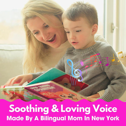 Musical Spanish Books for Kids 1-3, Spanish English Toys for Babies & Toddlers 1-3, Baby & Toddler