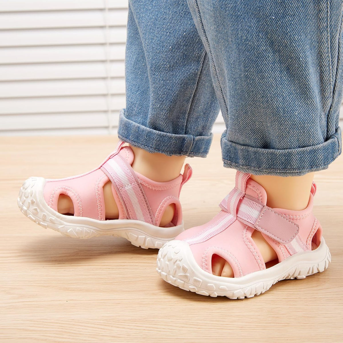 BMCiTYBM Baby Boy Girl Closed Toe Summer Sandals Lightweight Shoes Infant Non-Slip First Walking