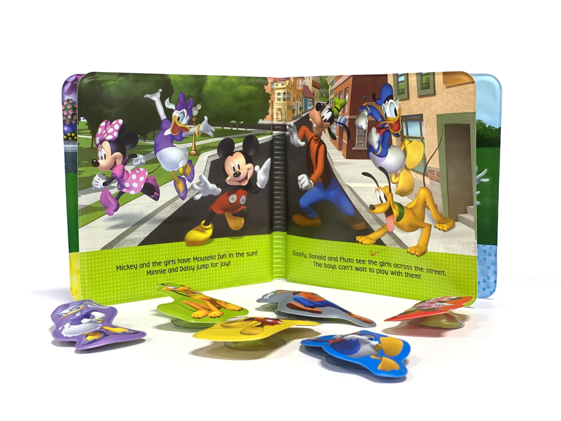 Disney Junior Mickey Bath Time Books - Activity Books for kids, Bath book, 6 Padded suction cups, 1
