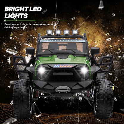 24V 9Ah Ride on Toy for Big Kids, 4x4 2 Seater Ride on Car Truck w/Remote Control, 4x200W Motors