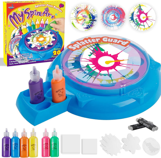 Wings Giant Paint Spin Art Machine Kit for Kids, Paint Spinner with Splatter Guard, Thicker