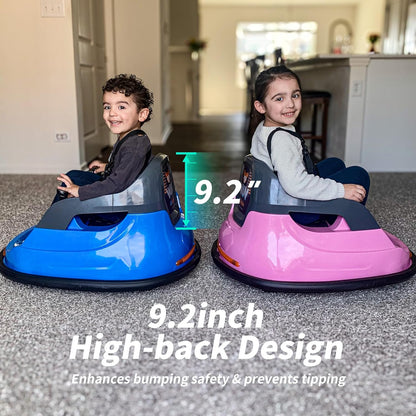 12V Kids Bumper Car, Electric Baby Bumper Car for Toddlers with Remote Control, 3 Speeds - Light