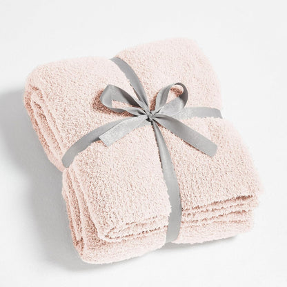 CYMULA Pink Soft Throw Blanket Twin Size Pink 60x80 inches - Lightweight Plush Fuzzy Fluffy Warm