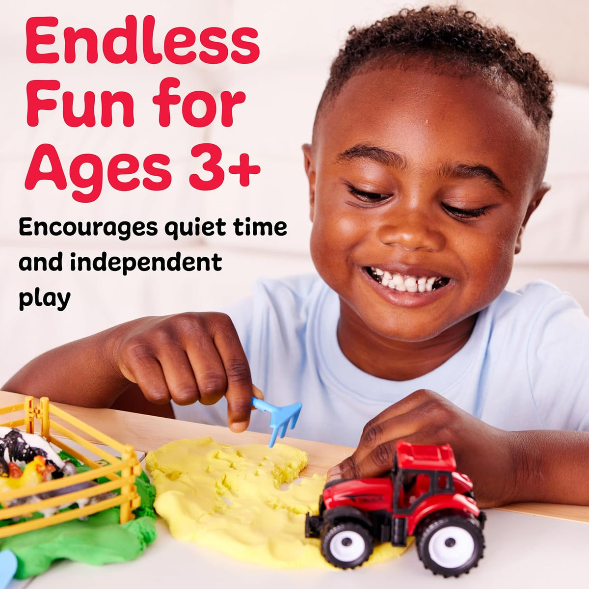 Creativity for Kids Sensory Pack: Farm, Sensory Toys for Toddlers 3-4+, Pretend Play Farm Animals