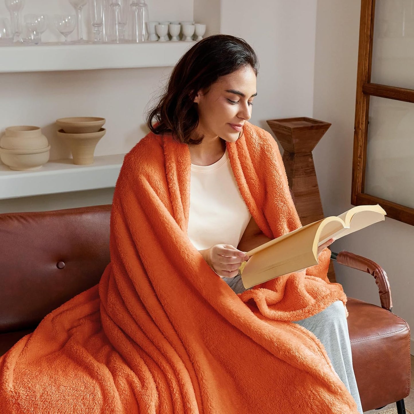 Exclusivo Mezcla King Size Flannel Fleece Blanket, Super Soft Velvet Plush Bed Blanket, Fuzzy Cozy