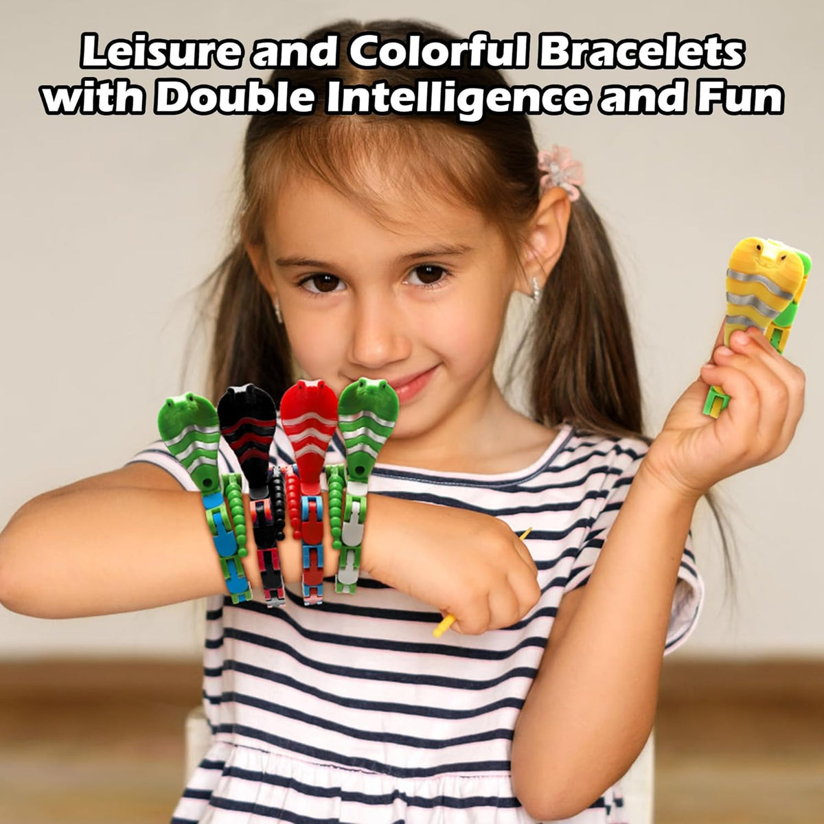 Snake Toys for Kids, Wacky Tracks Snake Fidget Toy for Toddlers, Transformable Snake Toys for Kids
