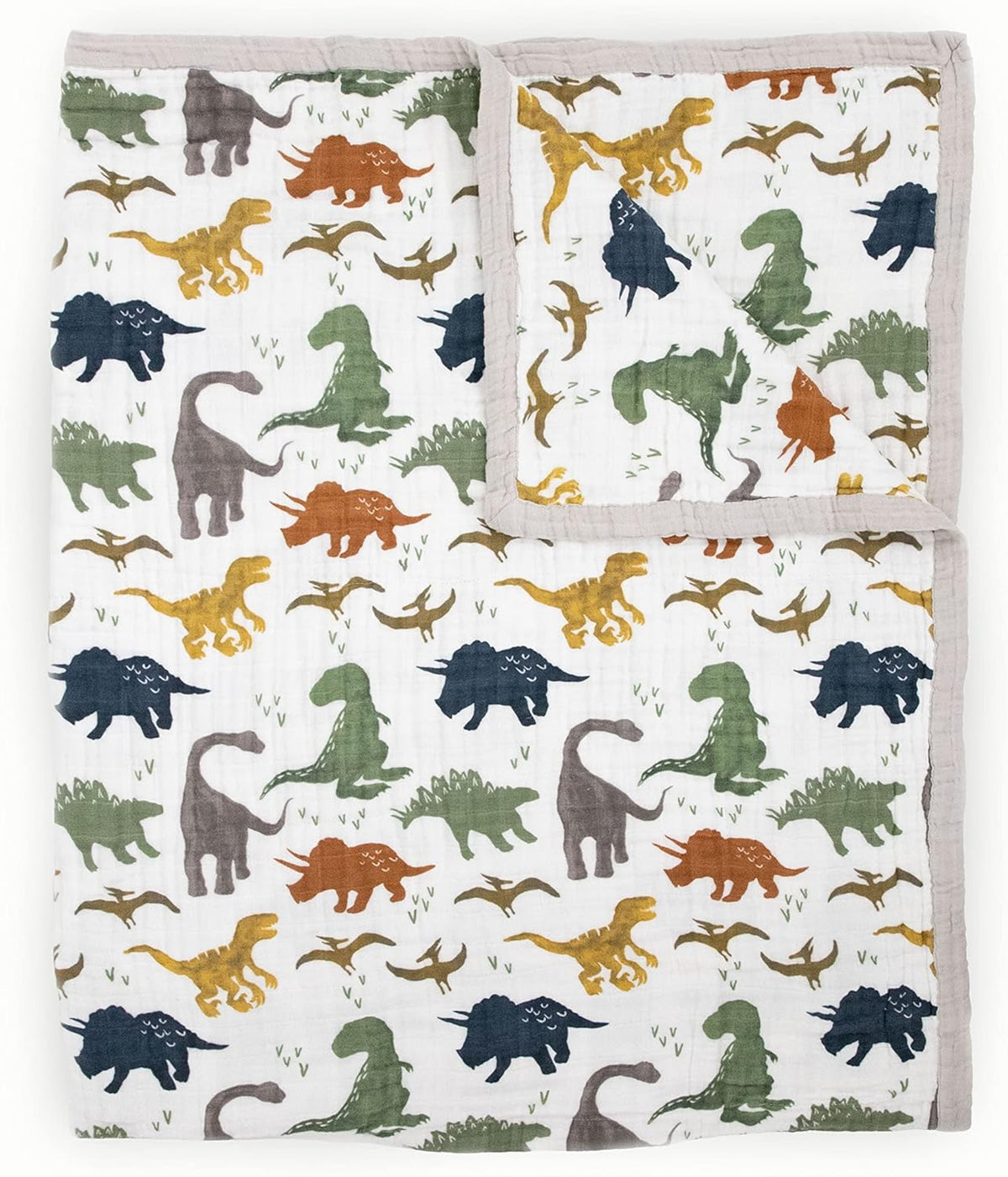 Little Unicorn Premium Quilted Throw | Super Soft, Multi-Layered Muslin XL Blanket| Great for Kids