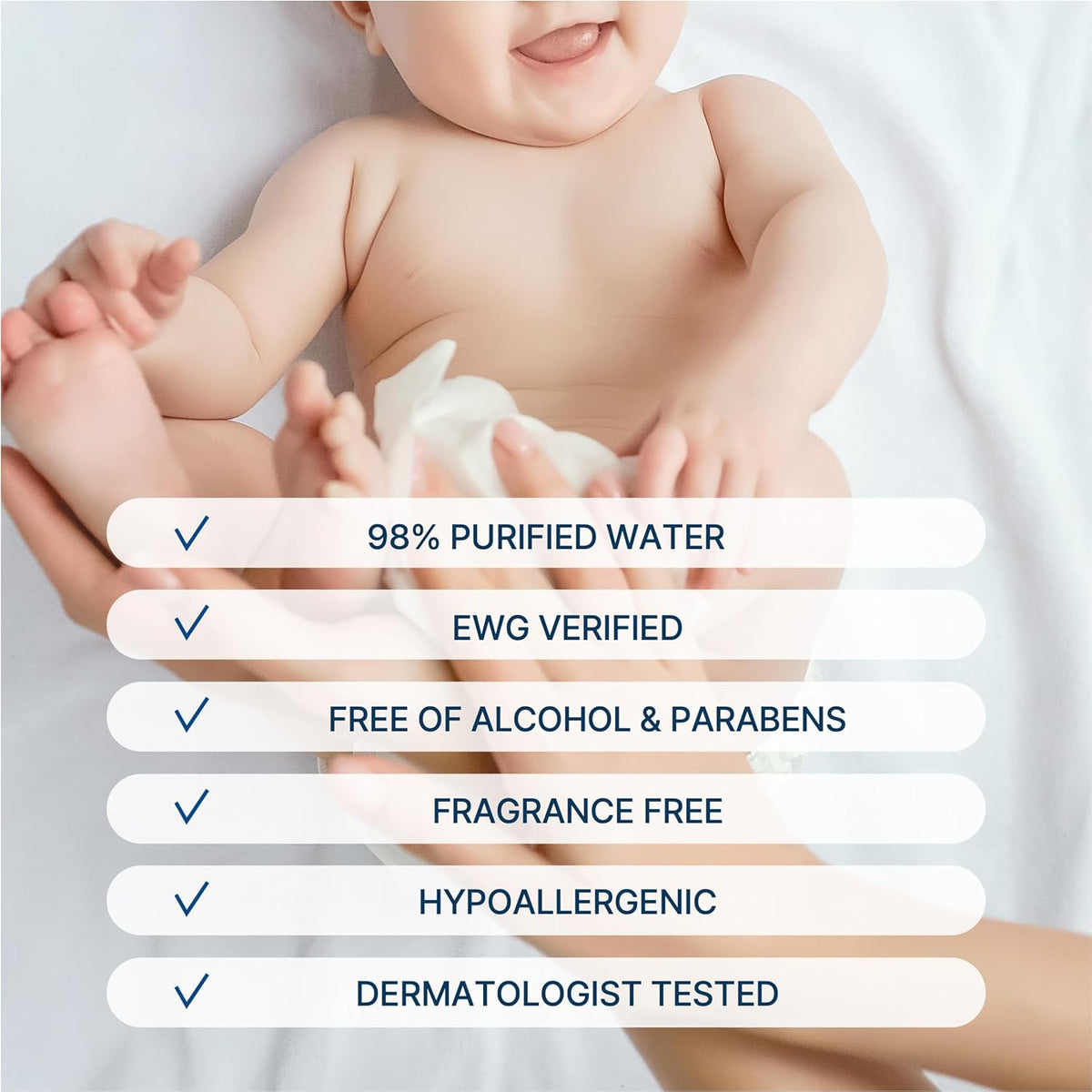 BEBESUP- Korea’s #1 Signature Eco Baby Wipes- 100% Plant-Based 99% Drinkable Water-Based Unscented
