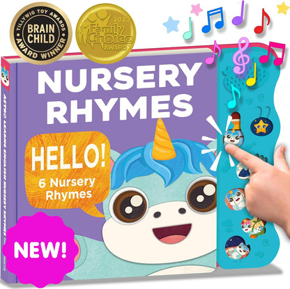 Nursery Rhymes: Musical Toys & Interactive Sound Book for Toddlers 1-3, Baby’s First Year Music
