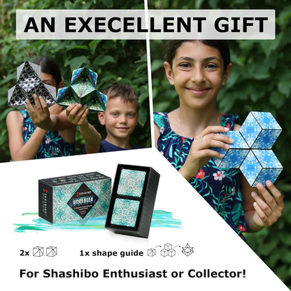SHASHIBO Shape Shifting Box - Award-Winning, Patented Fidget Cube w/ 36 Rare Earth Magnets