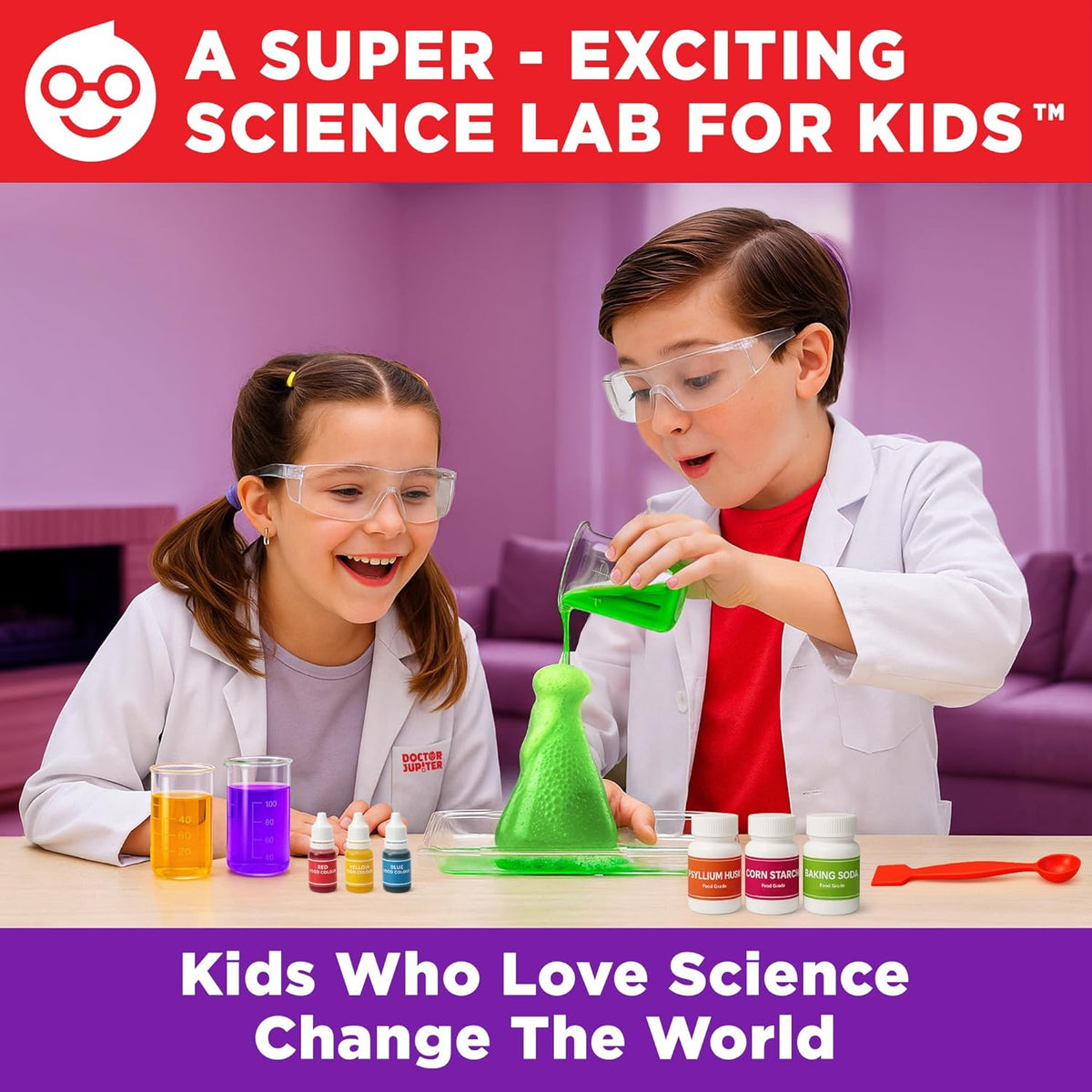 Doctor Jupiter My First Science Kit for Kids Ages 4-5-6-7-8 | Birthday Gift Ideas for 4+ Year Old