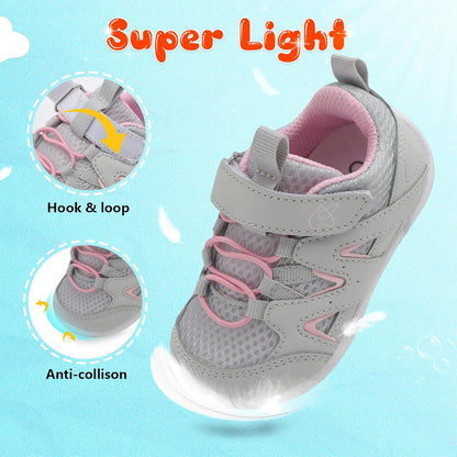 LeIsfIt Baby Shoes Boys Girls First Walking Shoes Non-Slip Toddler Breathable Sneakers Infant