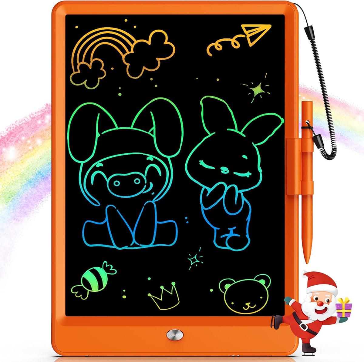 Bravokids LCD Writing Tablet for 3-8 Year Olds - 10 Inch Doodle Board Electronic Drawing Pad