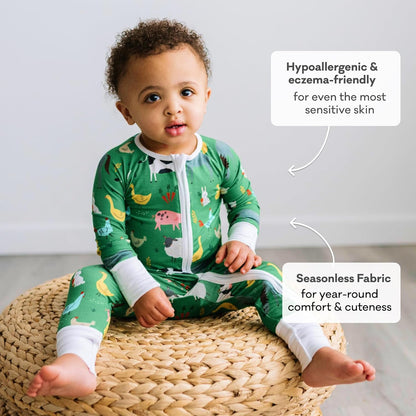 Little Sleepies Pajamas for Baby Boys & Girls, Viscose from Bamboo Baby Pajamas, Preemie & Newborn