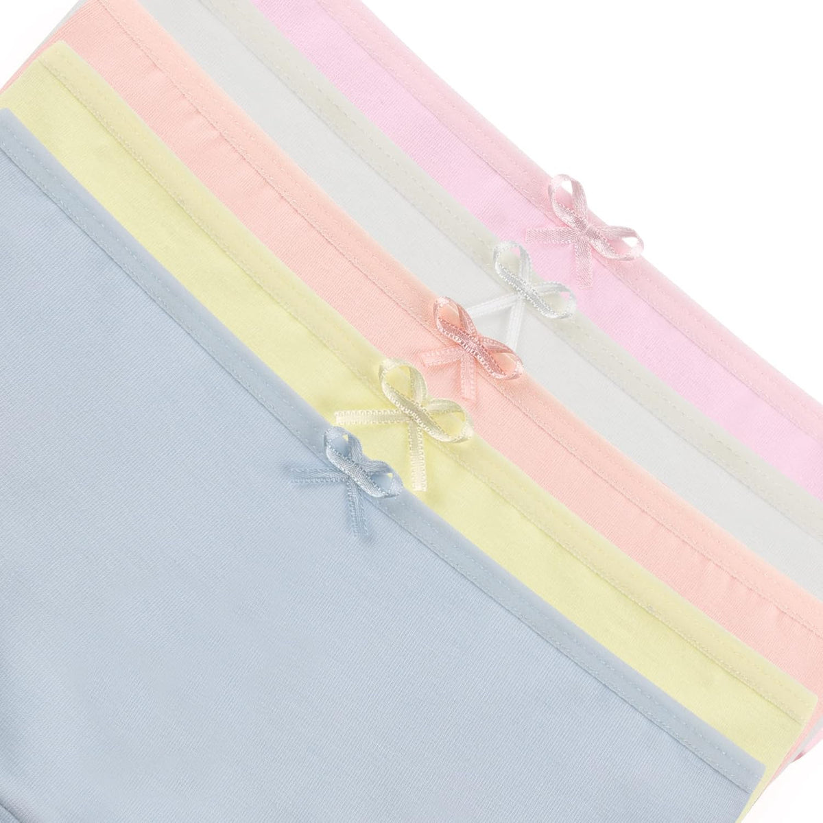 Donella Girls' Soft Cotton Underwear - Kids Bikini Brief Panties for Girls and Toddlers 5-Pack