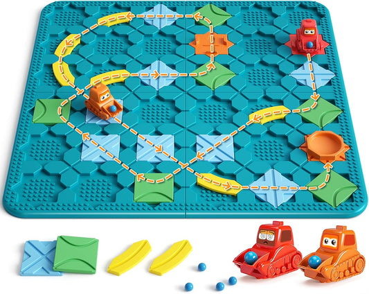 Kids Board Games Learning Toys, STEM Educational Logic Kits with 200+ Challenges & 4 Difficulty