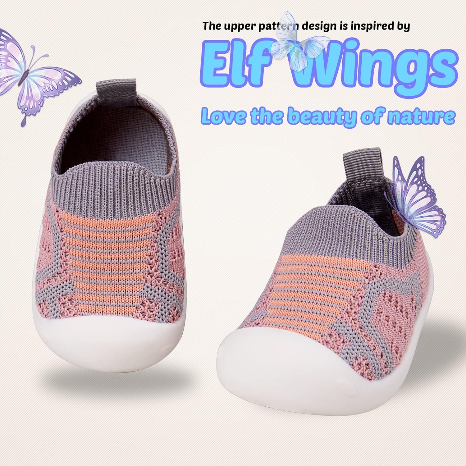 Charrost Toddler Baby Girl Boy First Walking Shoes Checkered Sneakers Sizes 3/4/5/6/7/8T. Soft