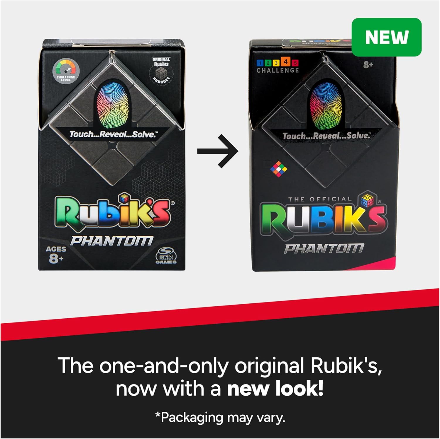 Rubik’s Phantom, 3x3 Cube Advanced Technology Difficult 3D Puzzle Travel Game Stress Relief Fidget