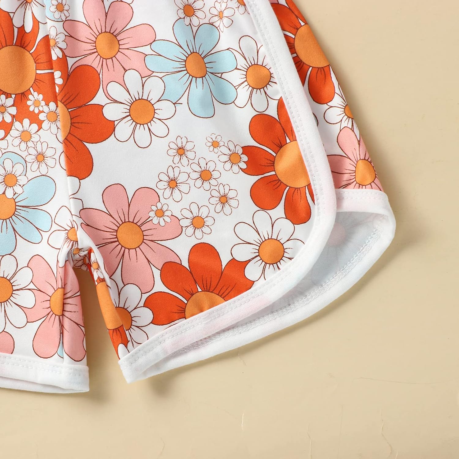WZTYYDS Toddler Baby Girl Summer Clothes Floral Romper Tie-Up Strap Halter Jumpsuit Infant Summer