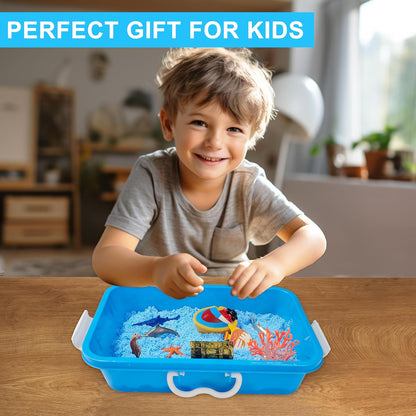 Ocean Sensory Bin, Ocean Sensory Water Toys with Sea Animal for Toddlers Boys and Girls, Kids Toys