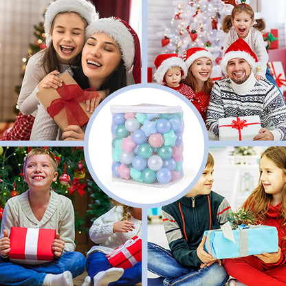 GOGOSO 100 Non-Toxic Play Balls for Kids - Soft, Crush-Proof, and BPA-Free Pit Balls in Fun Colors