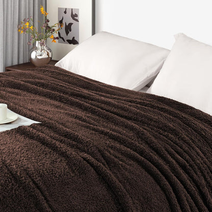 Exclusivo Mezcla Fleece Throw Blanket for Couch Sofa, Soft Warm and Fluffy Blankets for Women Men